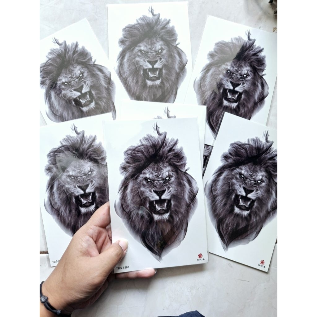 [COD] Tato Temporary Kepala Singa TBS_8387 Tato Temporary Tahan Air Anti Air Sementara