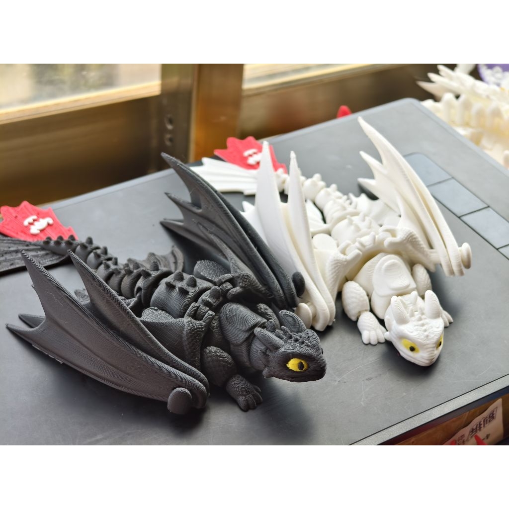Action figure Toothless miniatur Naga Patung Keren 3D Printing