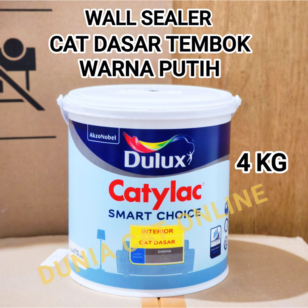 DULUX CATYLAC WALL SEALER CAT DASAR TEMBOK 4 KG WARNA PUTIH / CAT SEALER INTERIOR EXTERIOR