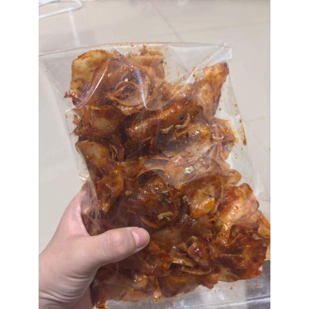 

Kripik Singkong Pedas Manis Teri 200gram