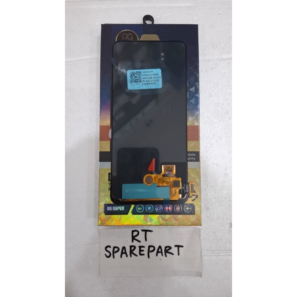 LCD+TS OPPO K3, RENO 2F, RENO 2Z, REALME X BLACK ORI SIZE OG OLED (FINGERPRINT)