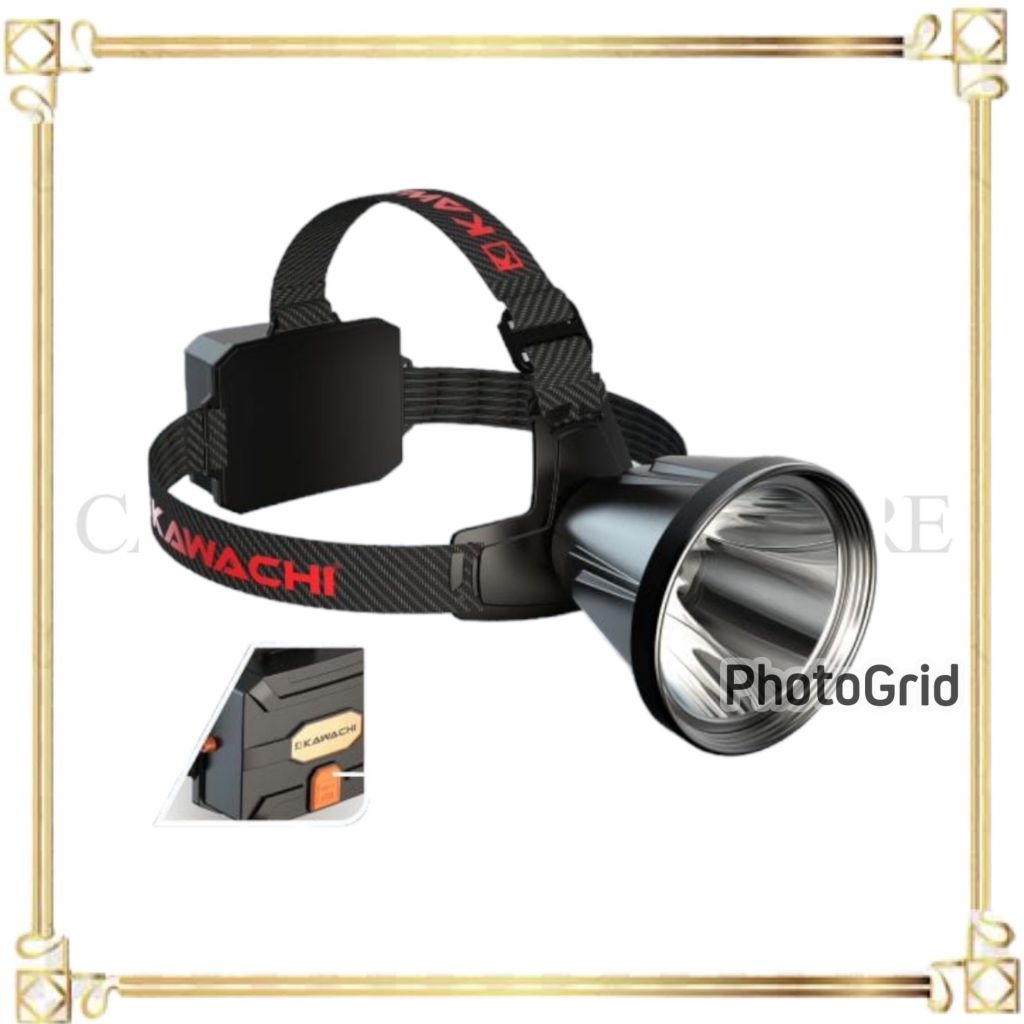 Senter Kepala Kawachi 90WATT LY 390T / Led Super Terang / Head Lamps Kawachi