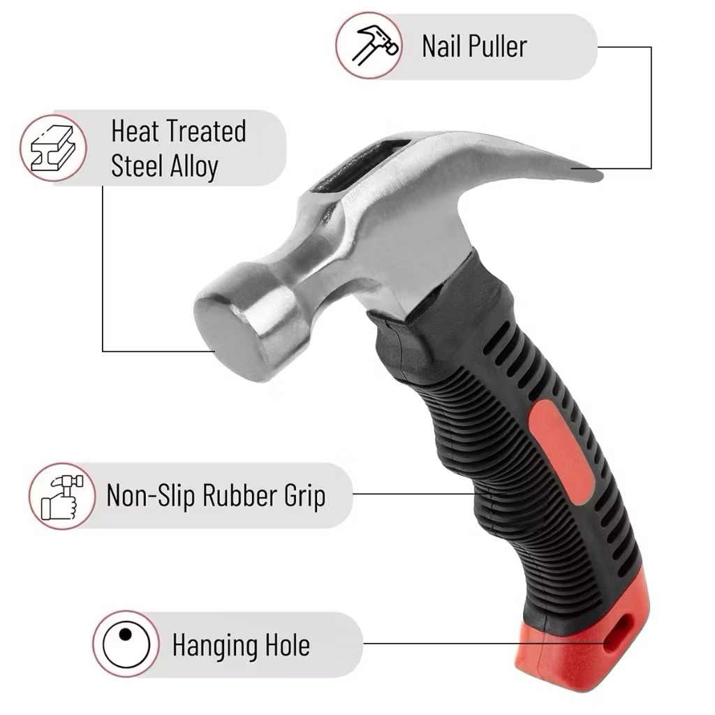 Palu Mini 8 12 OZ Mini Claw Hammer / Palu Mini Portable Multifungsi