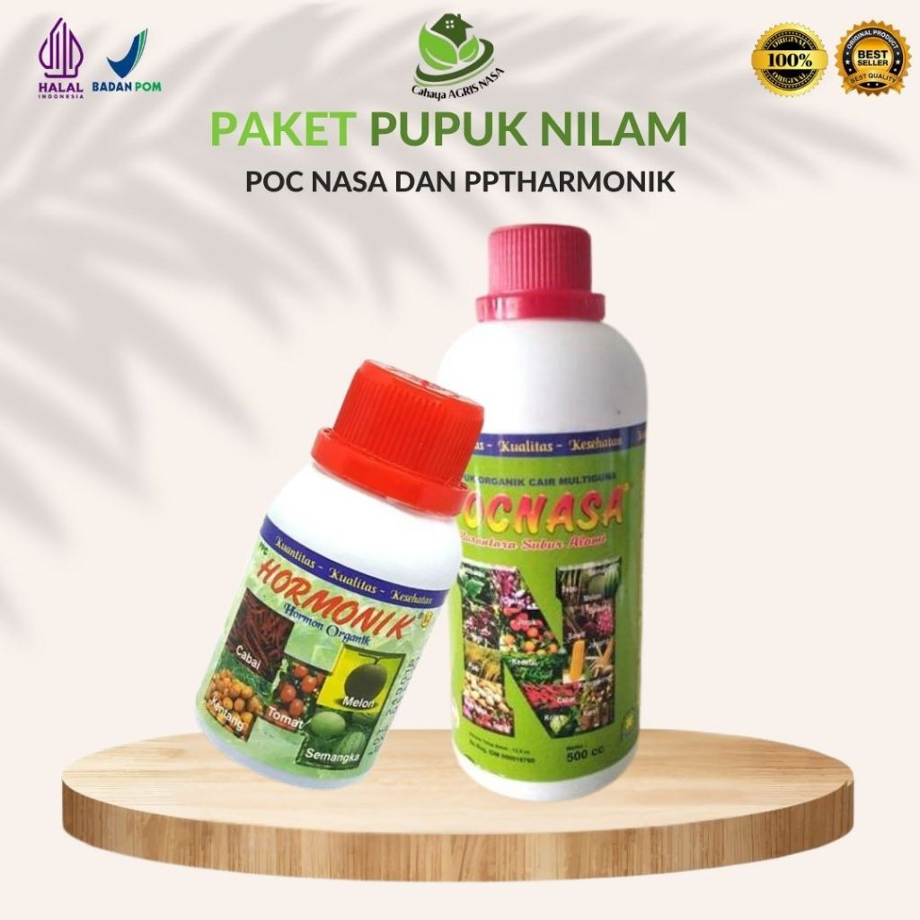 Natural Nusantara POC nasa dan harmonik Pupuk NILAM / Pupuk  Penyubur Tanaman Daun, Batang