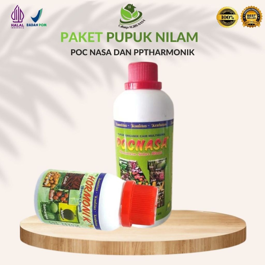 Natural Nusantara POC nasa dan harmonik Pupuk NILAM / Pupuk  Penyubur Tanaman Daun, Batang