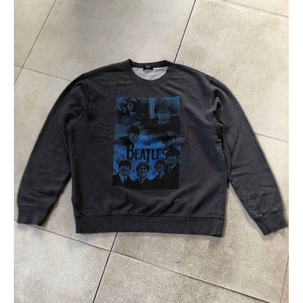crewneck musinsa standard art the beatles warna dark grey