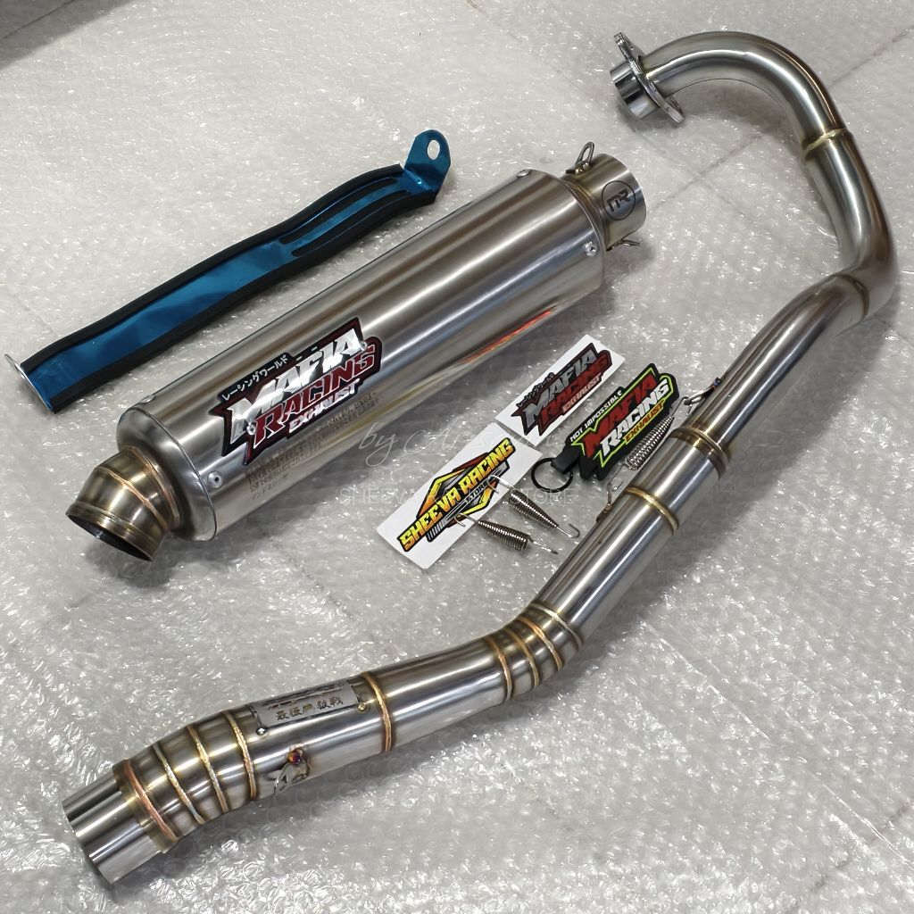 KNALPOT RACING MAFIA MX KING 150 KNALPOT RACING MX KING MAFIA FULLSET PNP POSTEP STANDARD