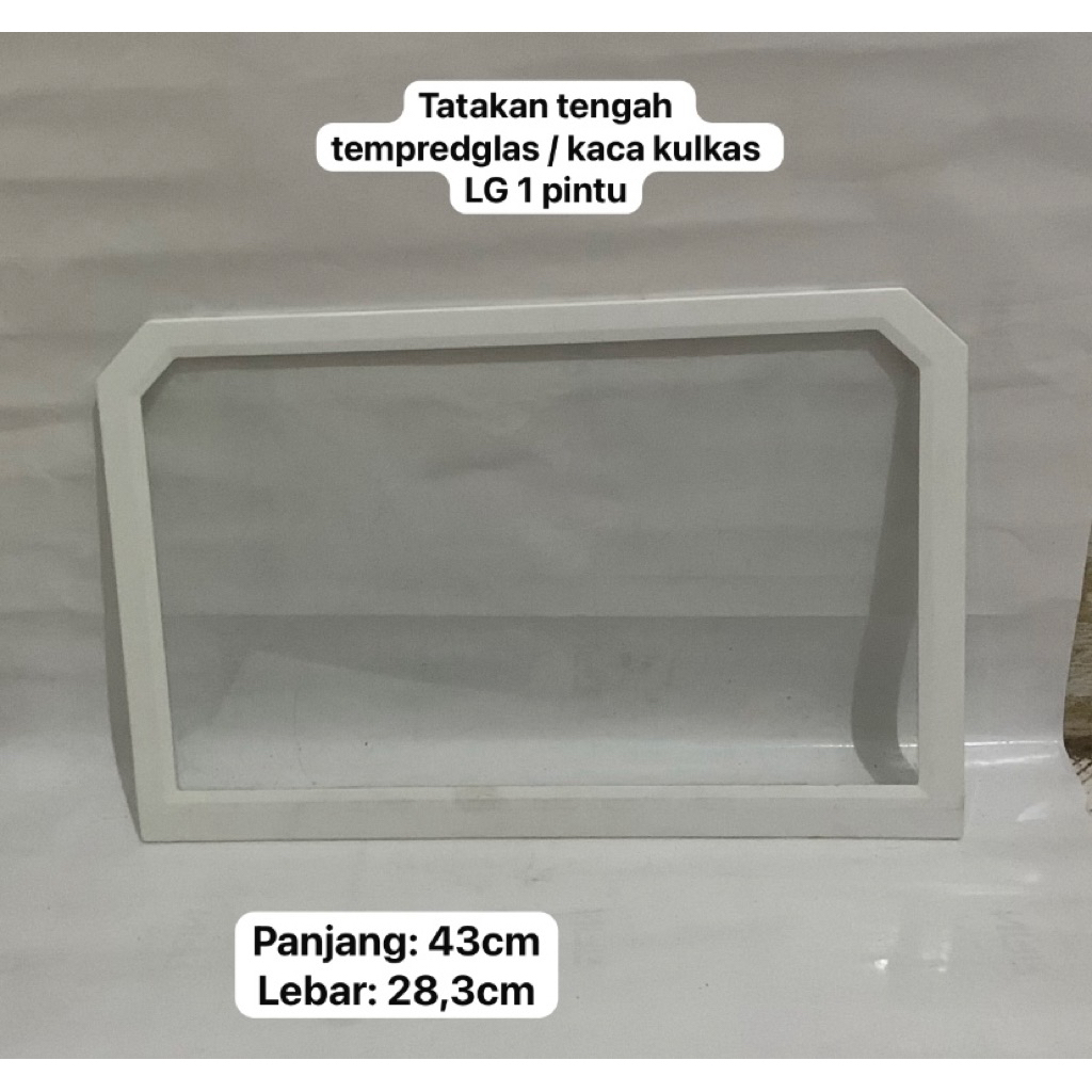 RAK TATAKAN TENGAH TEMPREDGLAS / KACA KULKAS LG 1 PINTU ORIGINAL SECOND | RAK KULKAS LG