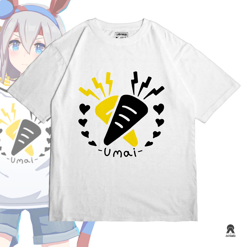 Kaos Tamamo Cross Umamusume Casual Outfit Cosplay Uma Musume Anime Game T-Shirt Cotton Combed 24s Ba