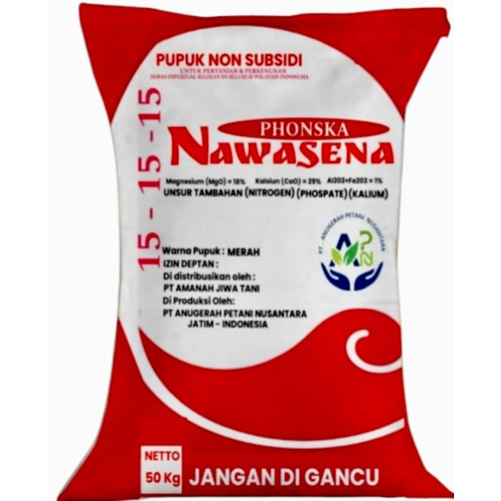 Pupuk Non Subsidi Npk Phonska Nawasena Kemasan Pabrik 50 kg x 160 sak ( 8 ton )