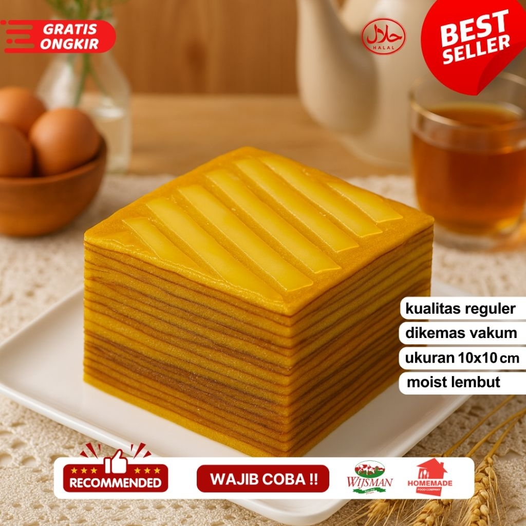 

(kualitas reguler) LAPIS LEGIT KEJU UK 10x10 cm