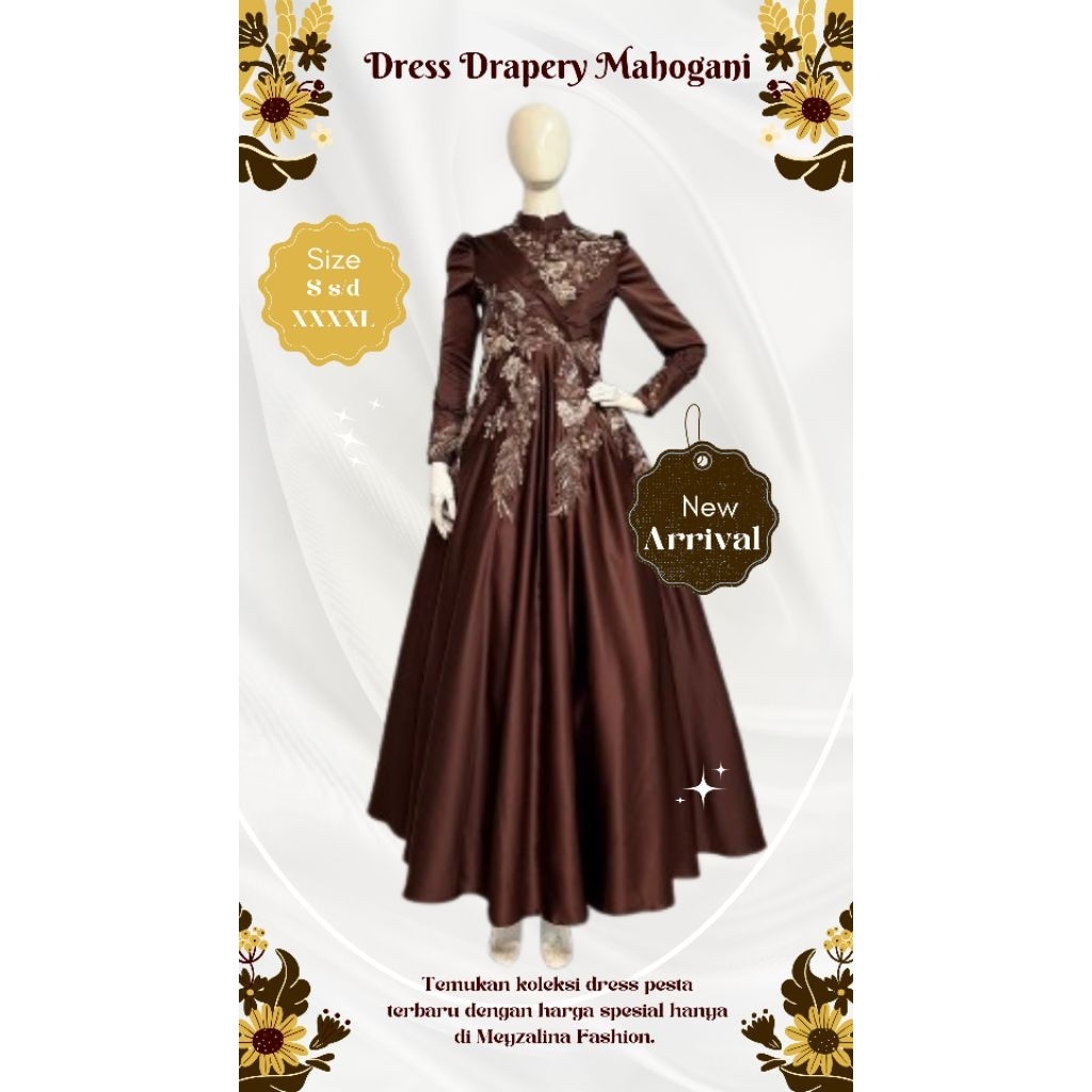 DRESS HAURA MAHOGANY