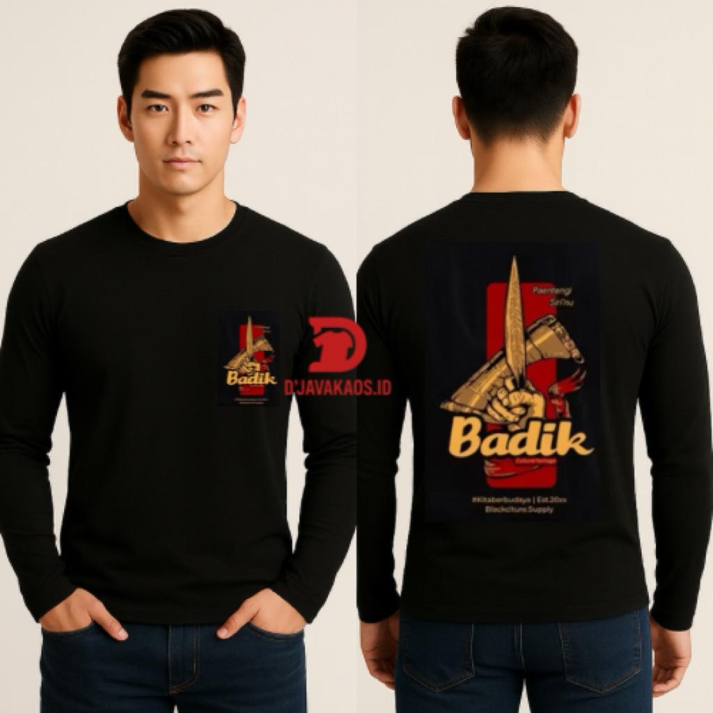 GKS - Kaos T-shirt BANDIK CULTURE OF BUGIS MAKASSAR Katun Combed Uniseks