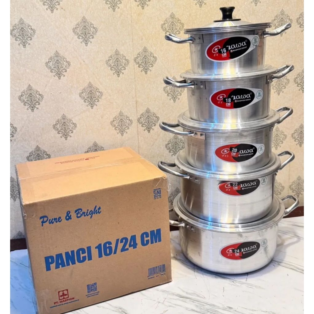 Dandang 1 set panci set 5 ukuran dandang Jawa set