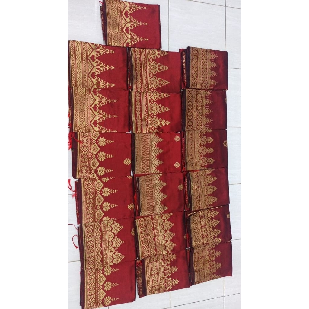 songket silungkang maron gold songket Padang