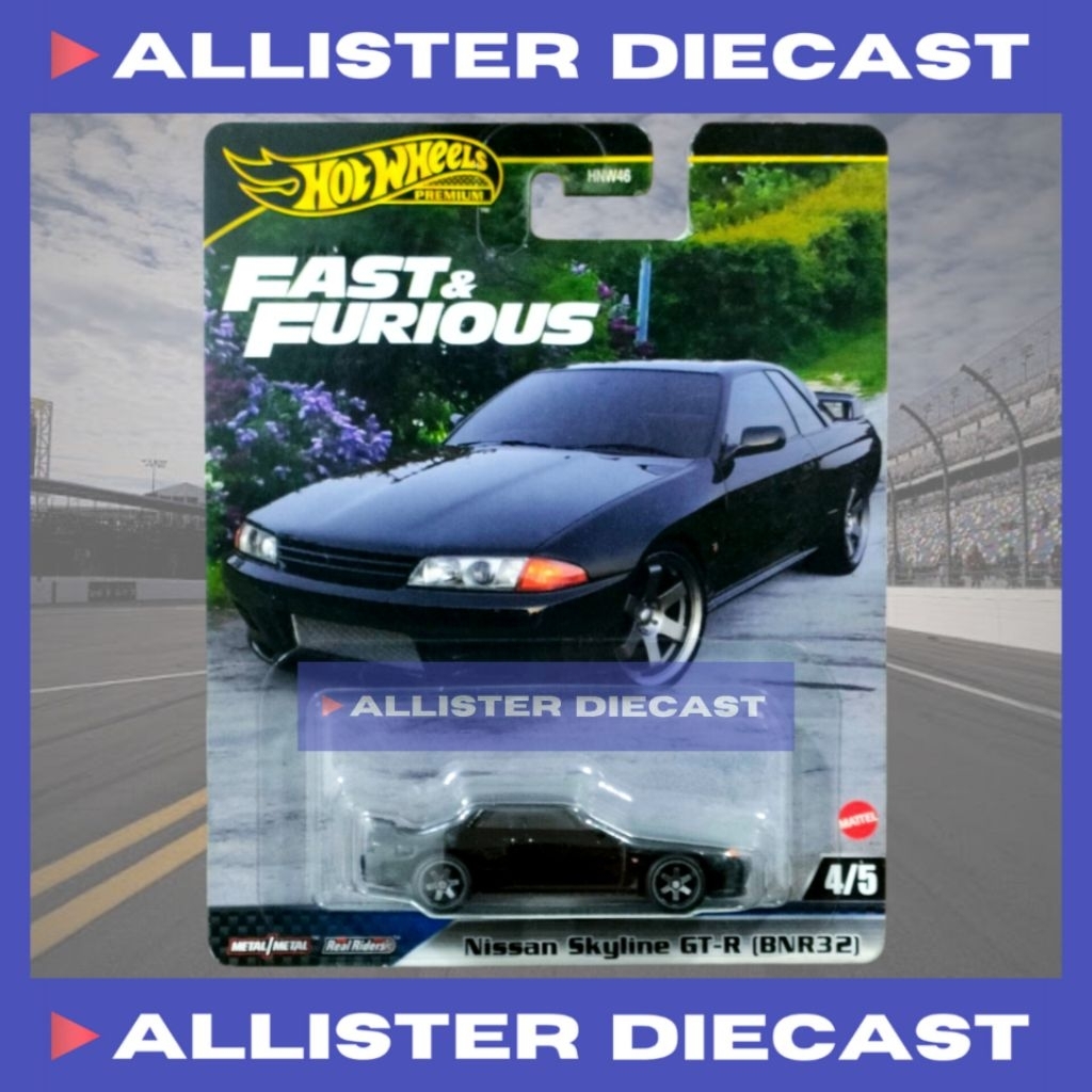 PREMIUM Hot Wheels Nissan Skyline GTR BNR32 Fast Furious Hotwheels Nissan Skyline GTR R32 Fast & Fur