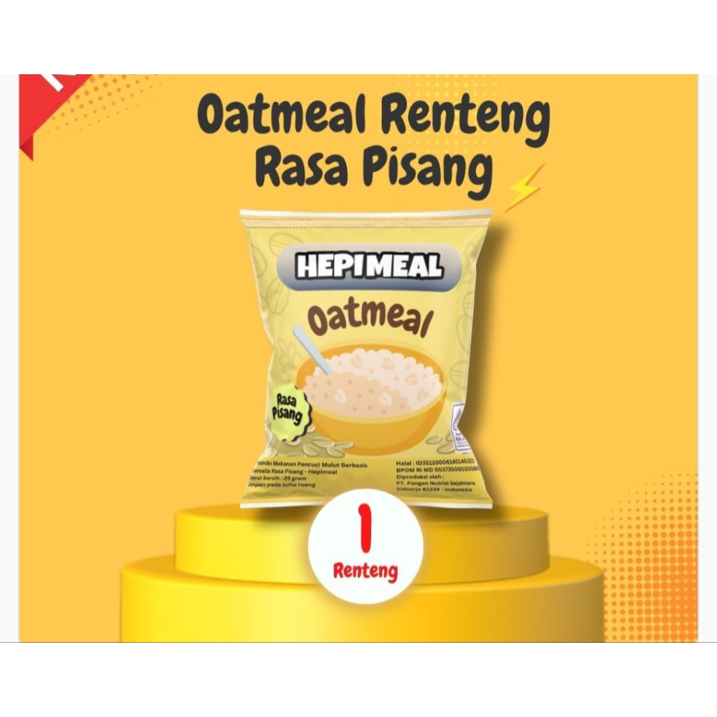 Oatmeal bayi rasa pisang (1 sachet)