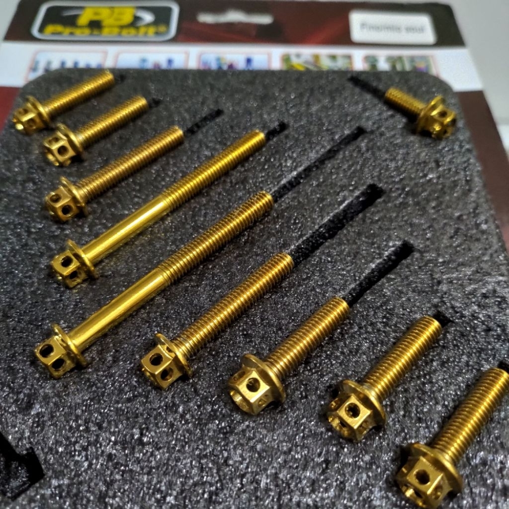 Baut Probolt CVT Set Mio Original Probolt Stainless Steel Baut Body CVT Set Asli Probolt Motor Mio B