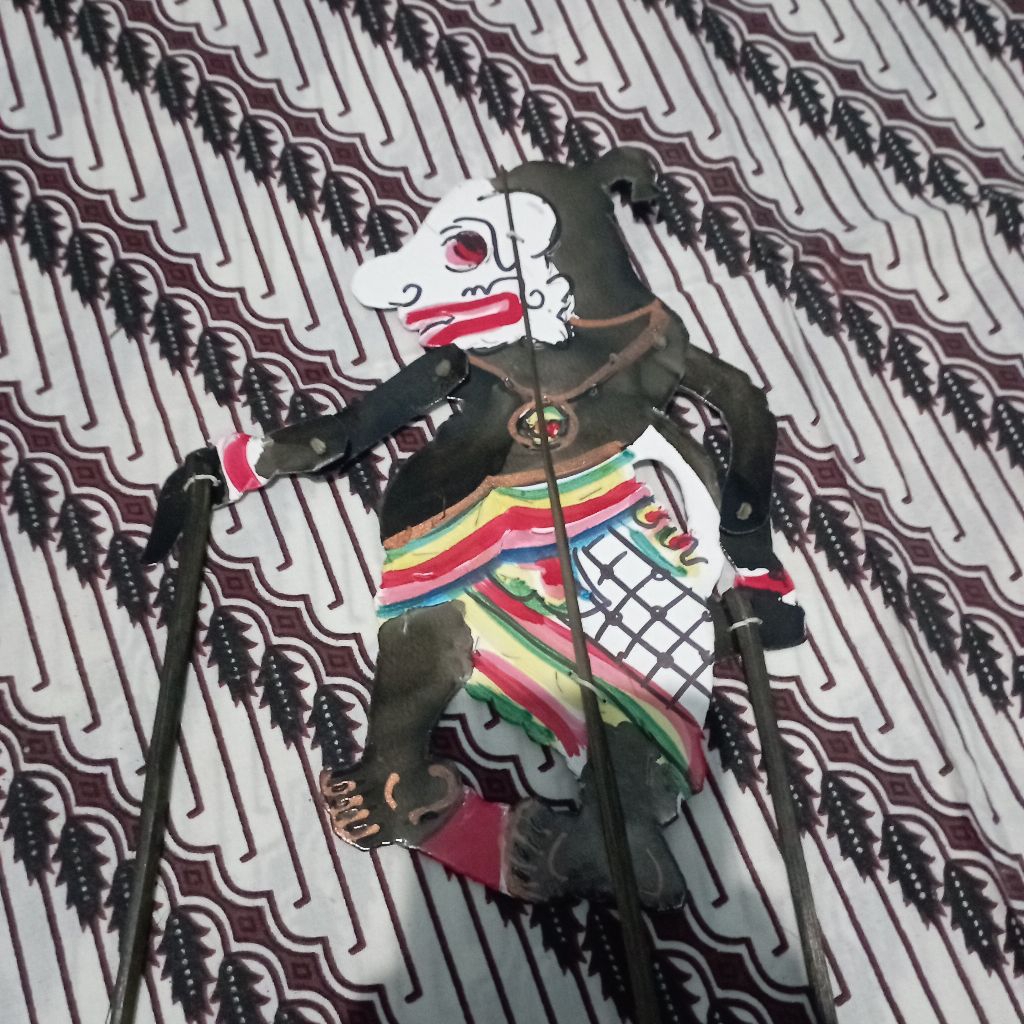 wayang kulit kertas mainan gareng punokawan