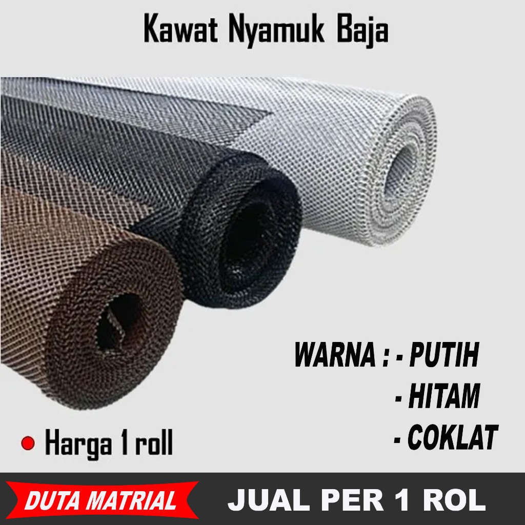 Kawat Nyamuk Baja PER ROL / Kawat Parabola Baja Anti Nyamuk Dan Tikus