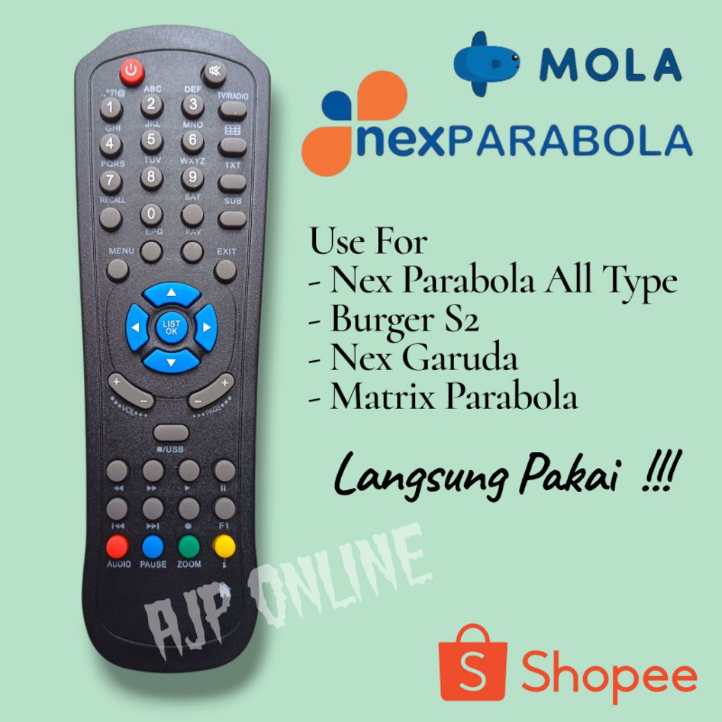 Remot Remote Nex Parabola Nex Garuda Nex Parabola Mola Burger S2