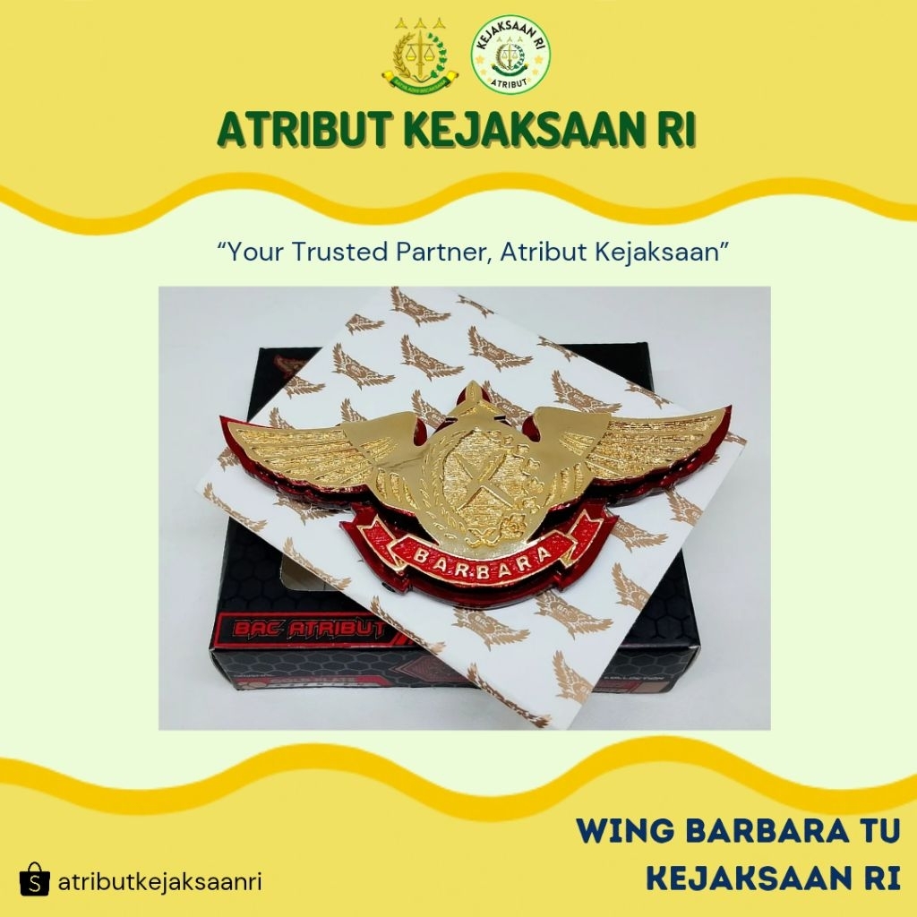ATRIBUT KEJAKSAAN RI - WING BARBARA TU KEJAKSAAN RI