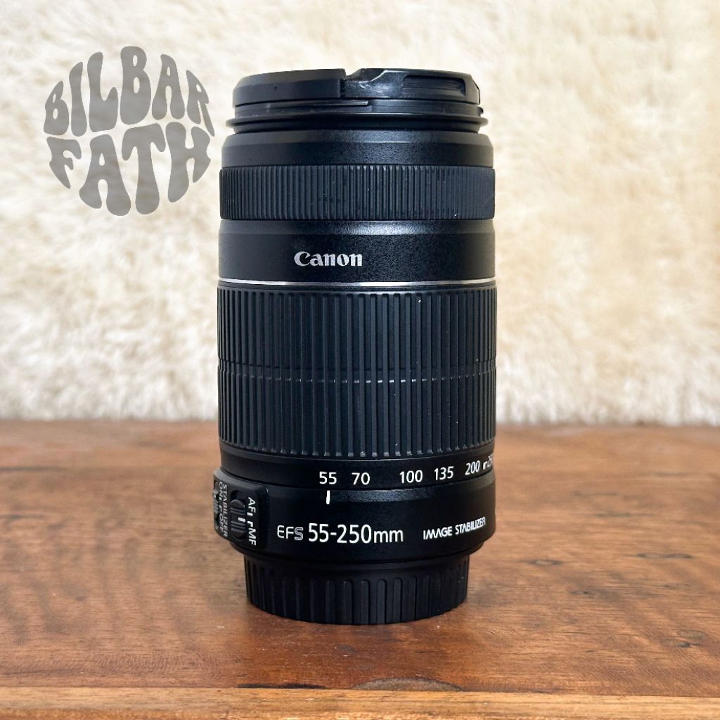 LENSA CANON TELE 55-250MM MULUS - SIAP HUNTING - AF AKURAT