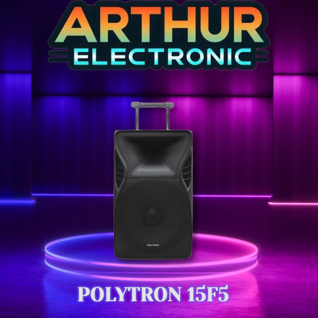 POLYTRON PASPRO 15F5 / PASPRO15F5 SPEAKER BLUETOOTH - mic bawaan 2pcs