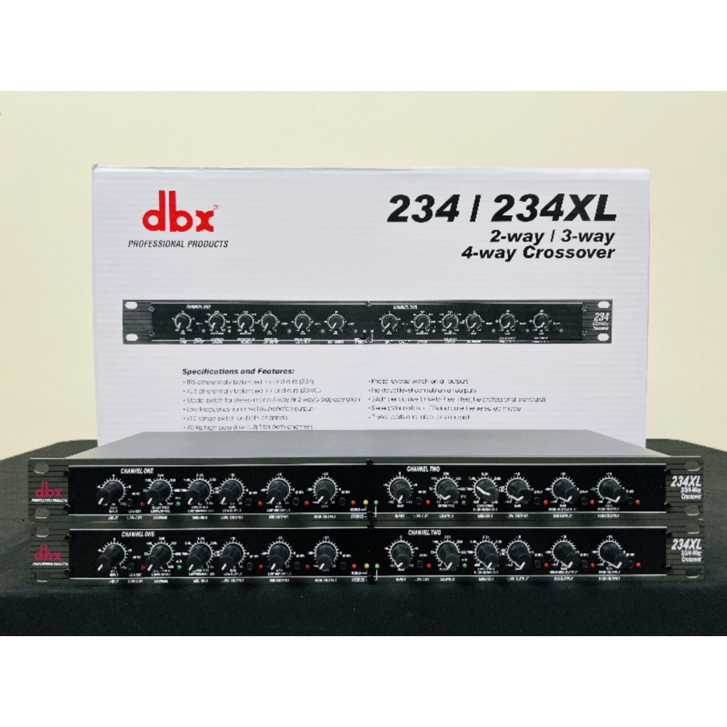CROSSOVER DBX 234XL / DBX234XL CROSSOVER AKTIF / dbx 234 xl STEREO 2/3/4 WAY
