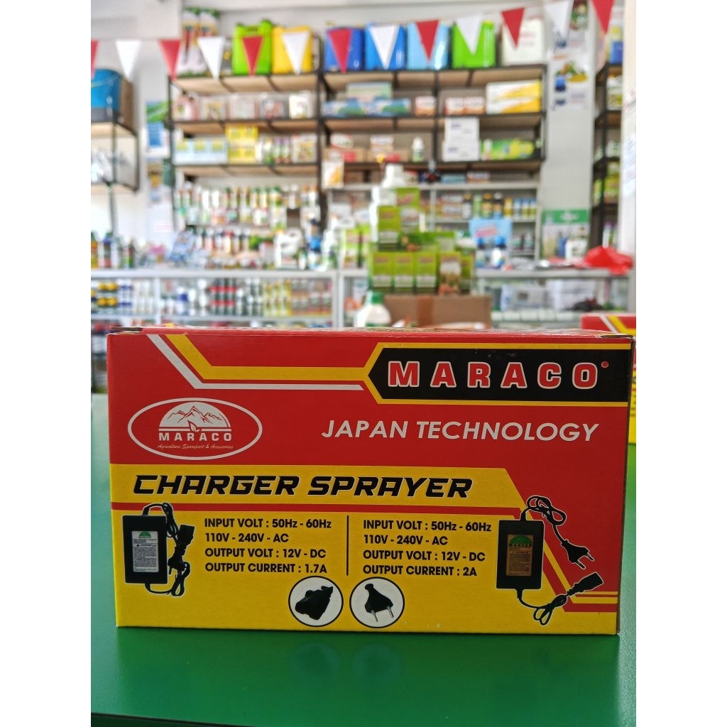 Charger Cas Aki Sprayer Elektrik Maraco / Knapsack 12V Casan Universal Tangki Semprotan