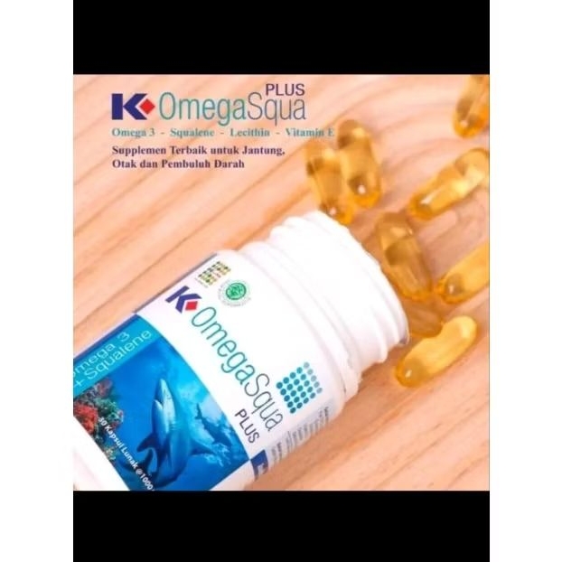 Omegasqua Plus 30 kapsul original K-omegasqua 30 kapsul SOFTGEL Asli K-Link