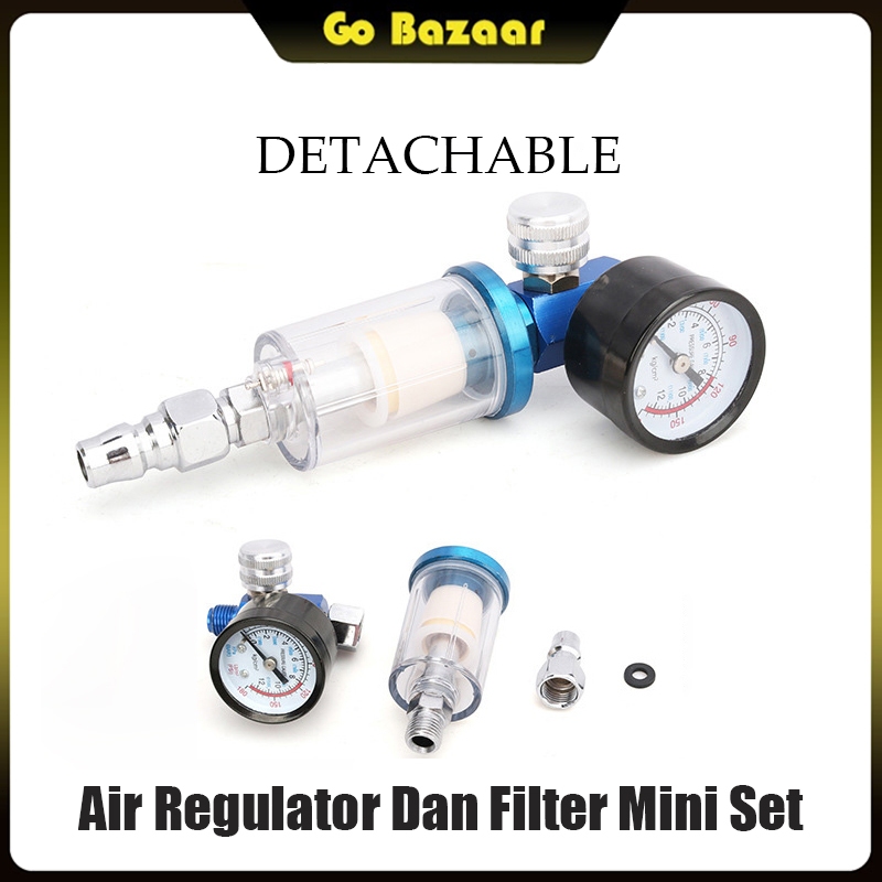 Air Regulator Dan Filter Mini Set Saringan Kompresor Double Air Filter Regulator Atau Saringan Kompr