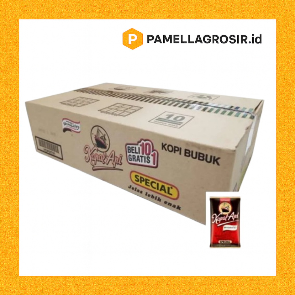 KOPI KAPAL API BUBUK KECIL MINI 6 GR TANPA GULA 1 DUS