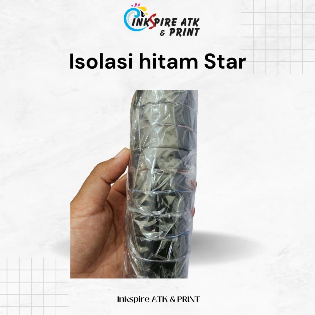 Isolasi hitam star 0.5 inch