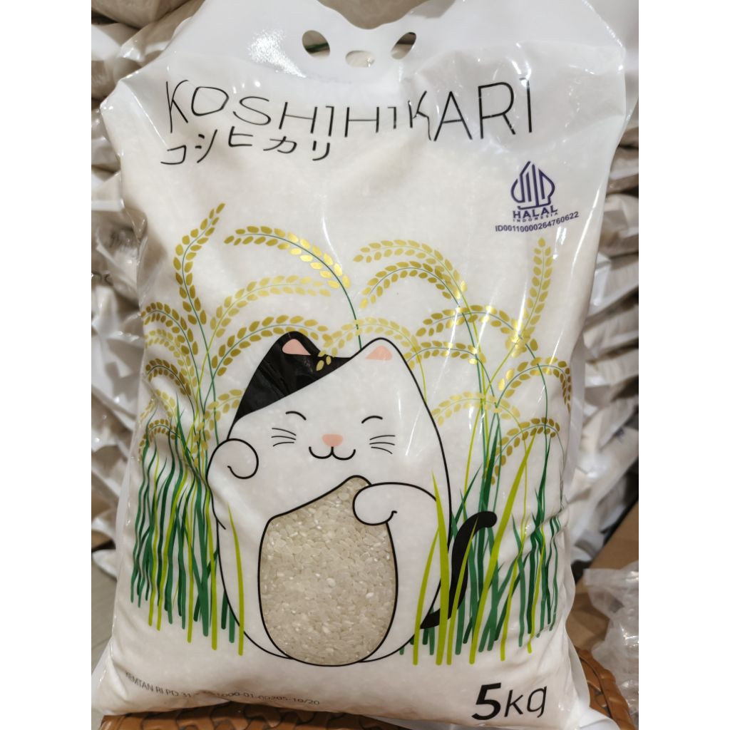 

Koshihikari Beras Jepang 5kg / Beras Japonica 5kg beras Jepang pilihan.