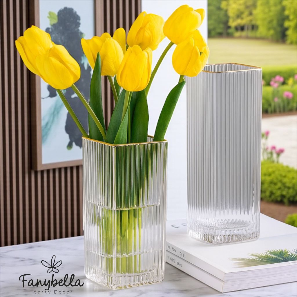 Vas Bunga Keramik Kristal Kaca Berkilau Cantik Mewah Dekorasi Rumah import