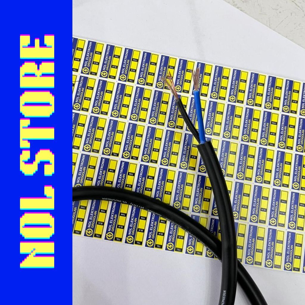 Ecer Kabel Listrik Eterna Hitam 2x0.75 mm SNI