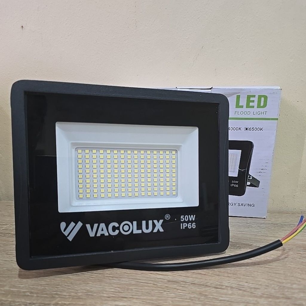 VACOLUX LAMPU SOROT LED 50 WATT / LED TEMBAK 50W GARANSI