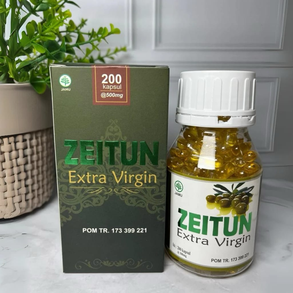 Minyak Zaitun Kapsul. ZEITUN Extra Virgin 200 kapsul. Minyak Zaitun Suplemen