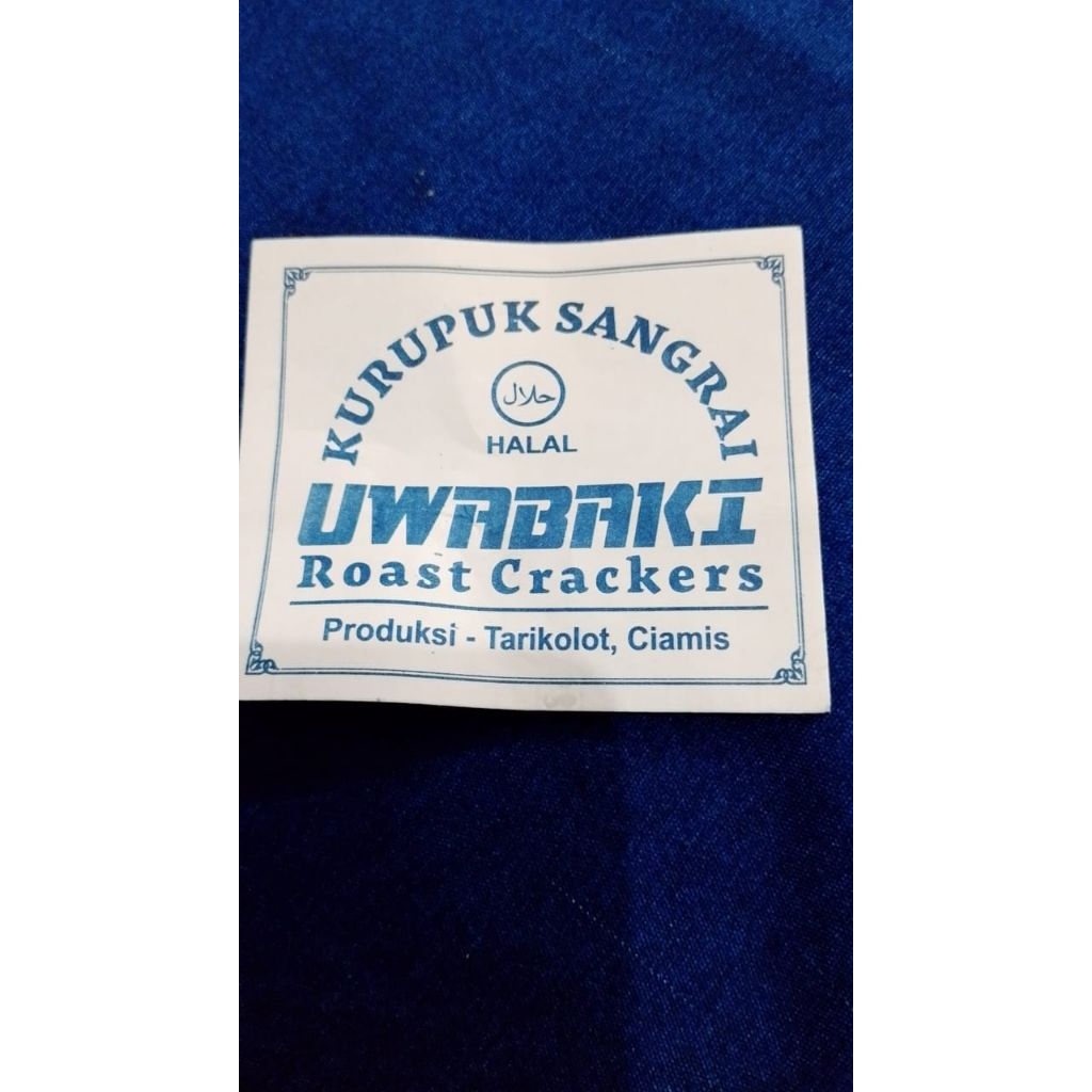 label makanan/merek cemilan HVS 1RIM