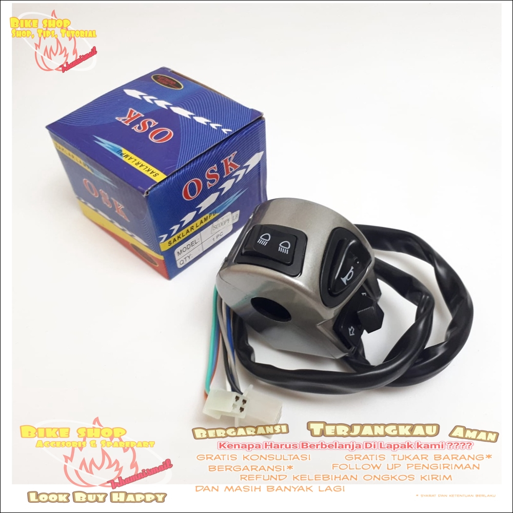 SAKLAR KIRI LH MOTOR SCOOPY FI 2021 OSK SPAREPART MOTOR TERMURAH