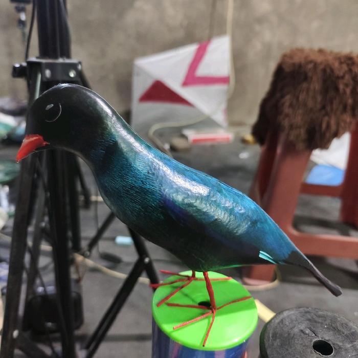 Boneka mainan jontrot burung tengkek buto / patung manuk kahkeh