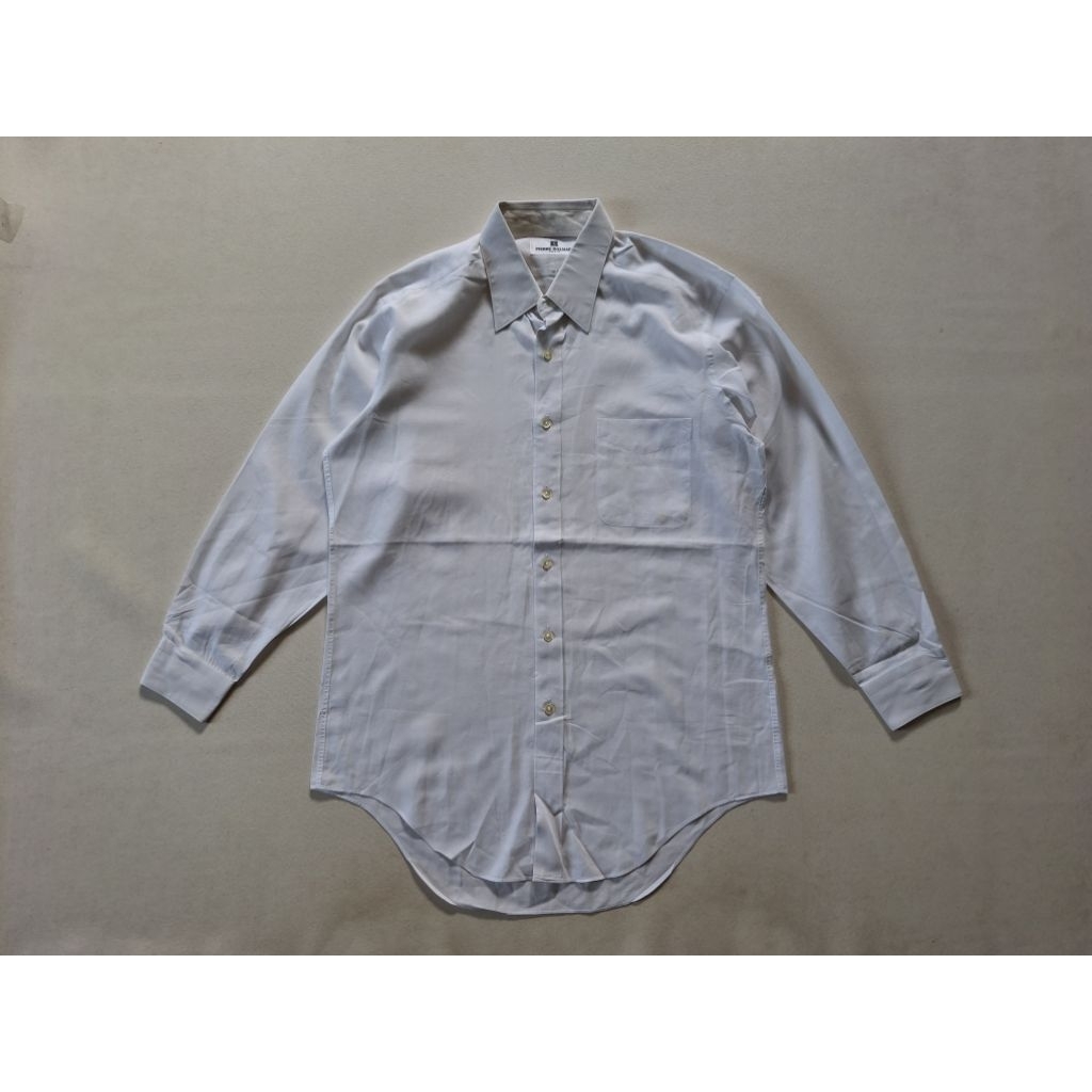 KEMEJA LENGAN PANJANG PIERRE BALMAIN PARIS PUTIH ORIGINAL 100%