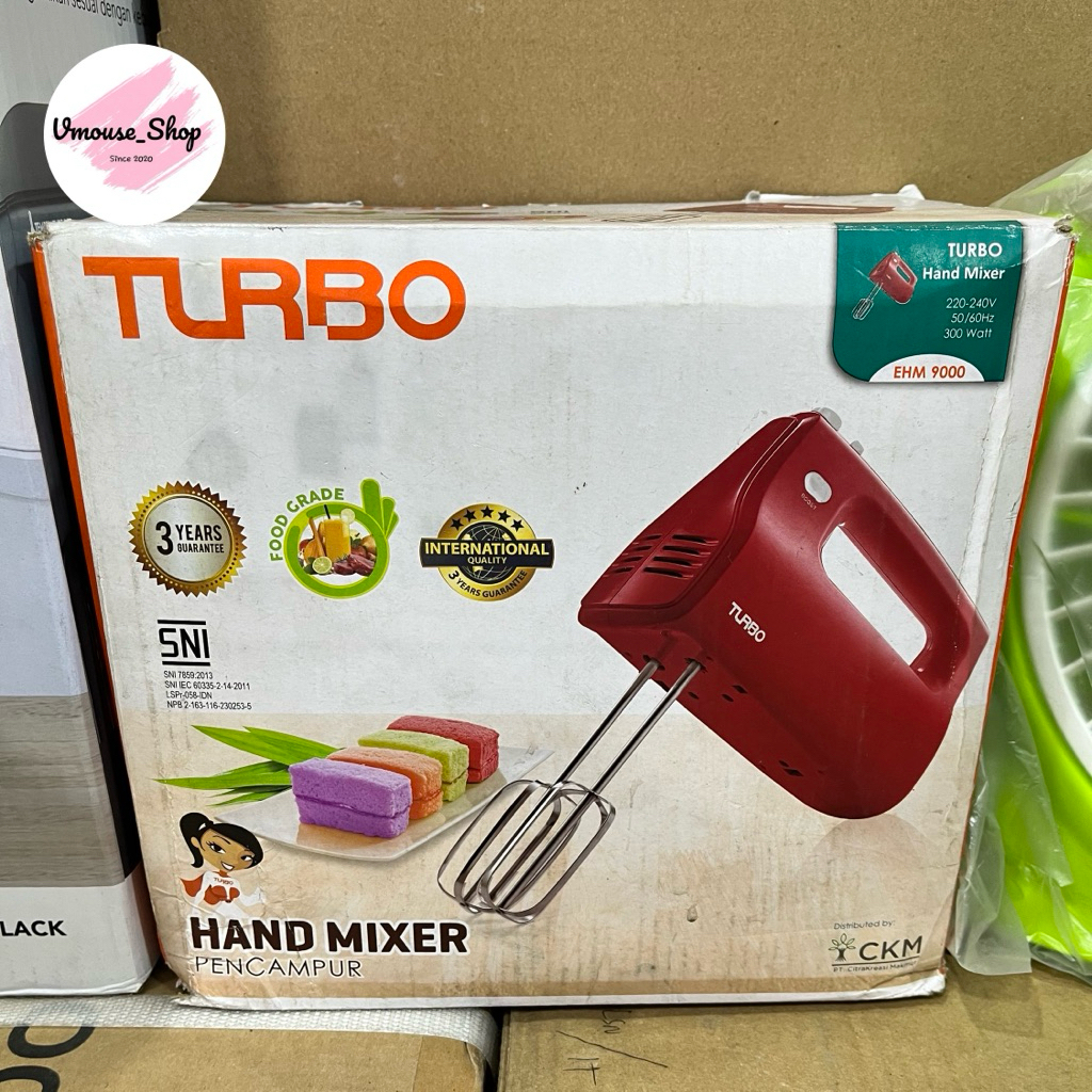 TURBO HAND MIXER EHM9000 - MIXER TANGAN TURBO - MIKSER KUE - MIXER KUE TURBO - MIXER MURAH PALEMBANG