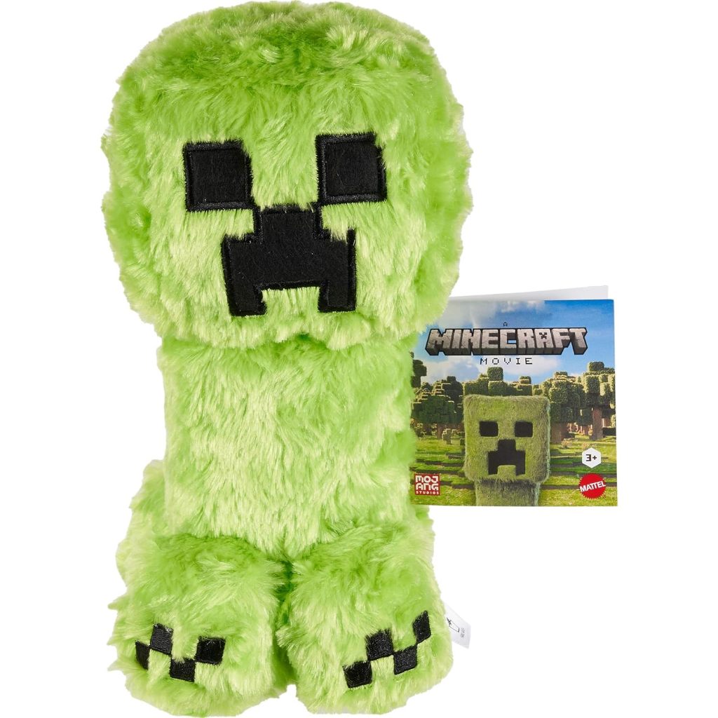 Mattel Minecraft Plush Toy, Creeper Soft Doll Inspired by A Minecraft Movie Character, 8-inch Collec
