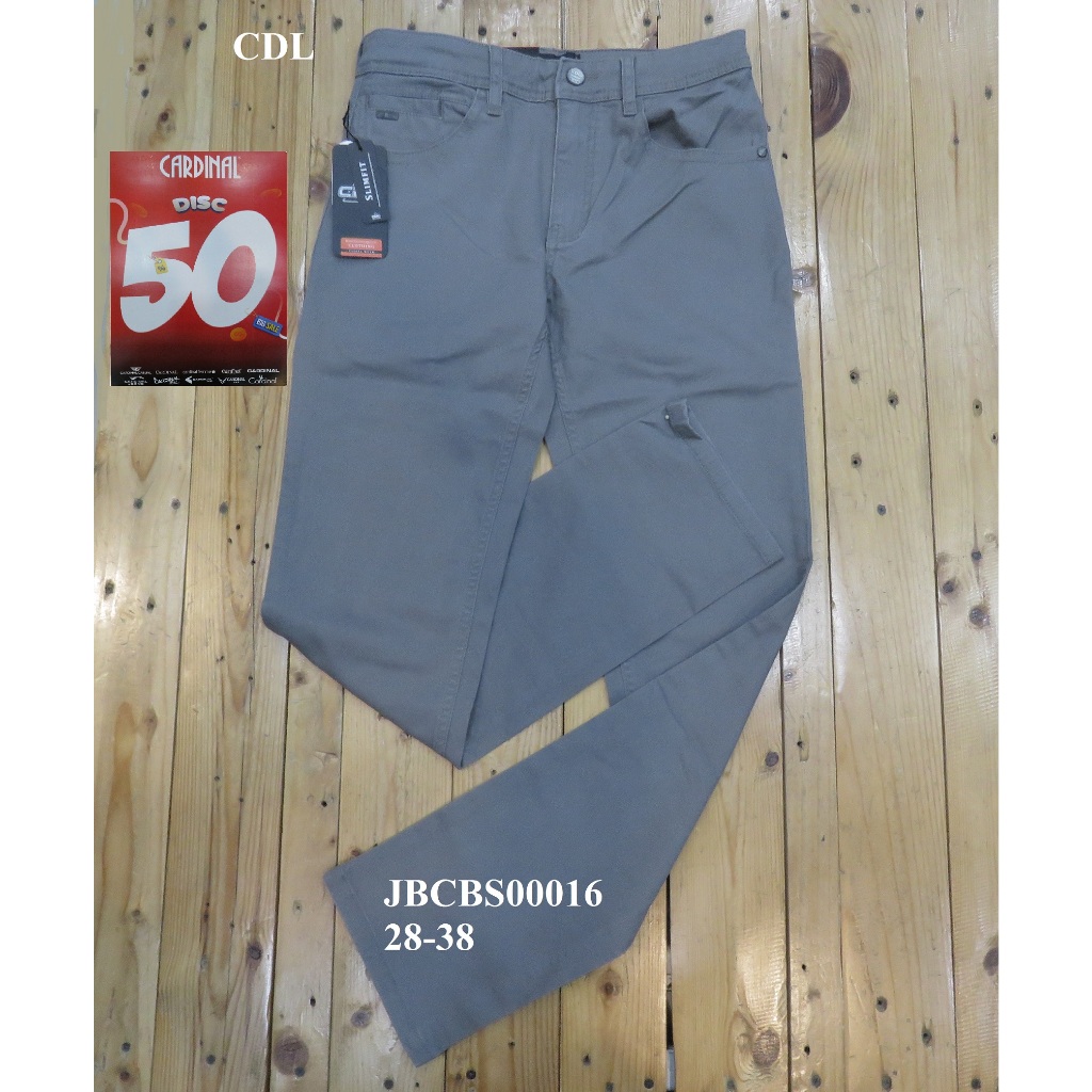 DISCOUNT 50% CELANA KATUN/CHINOS SLIMFIT PRIA BRAND ORI MEREK CDL ART:  JBCBS00016 PRICE Rp.537.900