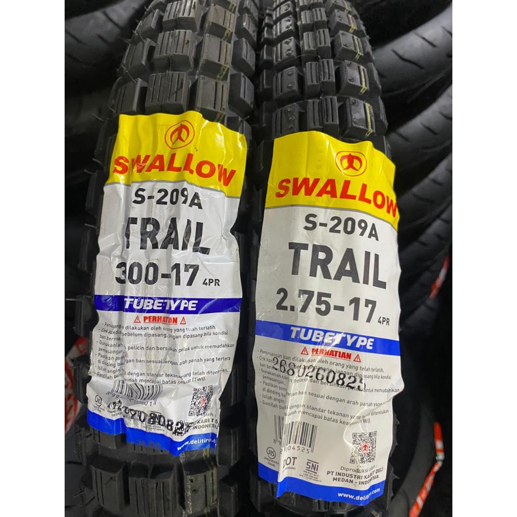 [READY COD] BAN SWALLOW 250-17, 275-17, 300-17 TRAIL TUBETYPE Ban Motor REVO, SUPRA, JUPITER, SUPER 