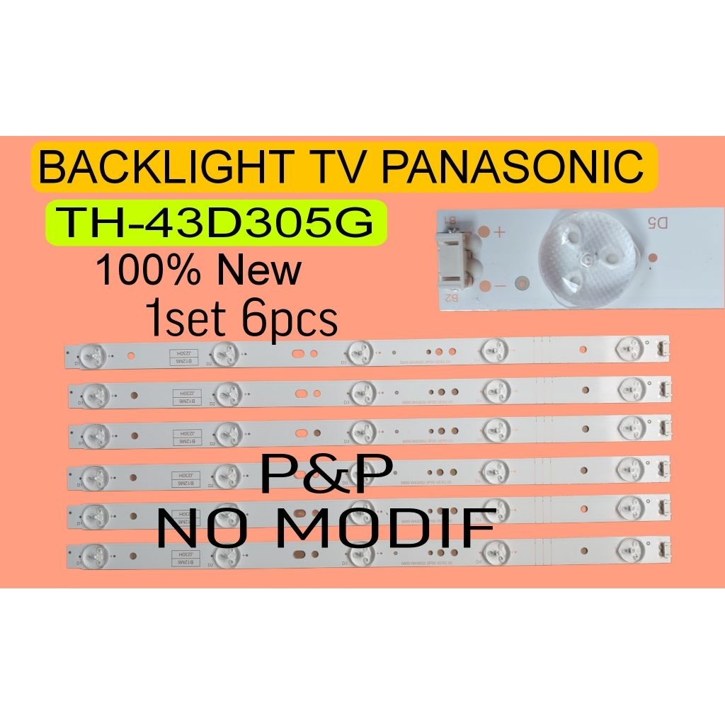 LAMPU LED BACKLIGHT BL TV PANASONIC TH-43D305G 43D305G