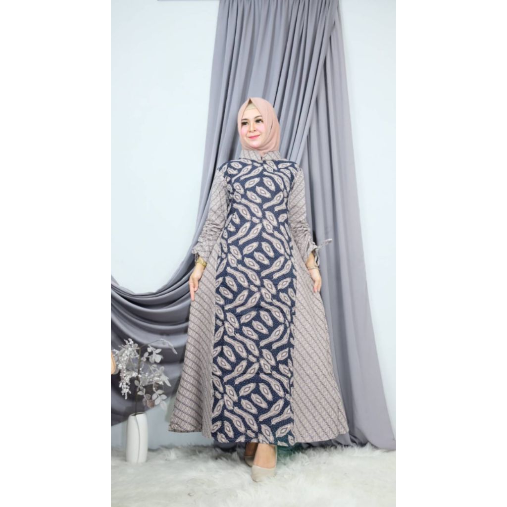 Gamis katun batik Solo