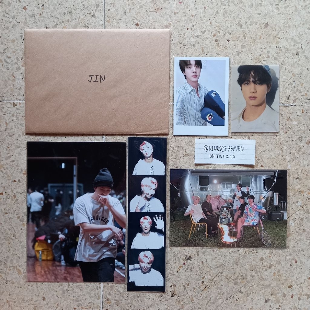 PC + MAKING LOG PILLOW SEOKJIN | POSTCARD ITS 2 CAMPERVAN | BTS THE BEST VERSION B JIN | POSTCARD PT